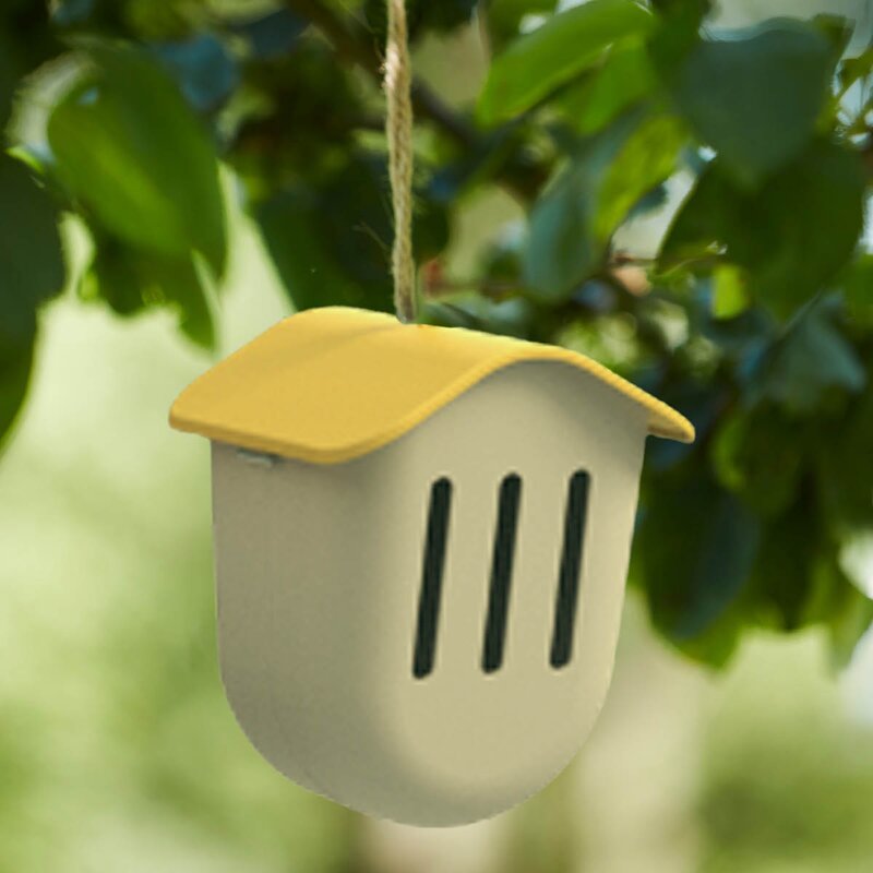 Point Virgule Sommerfuglhus 19 cm taupe gul