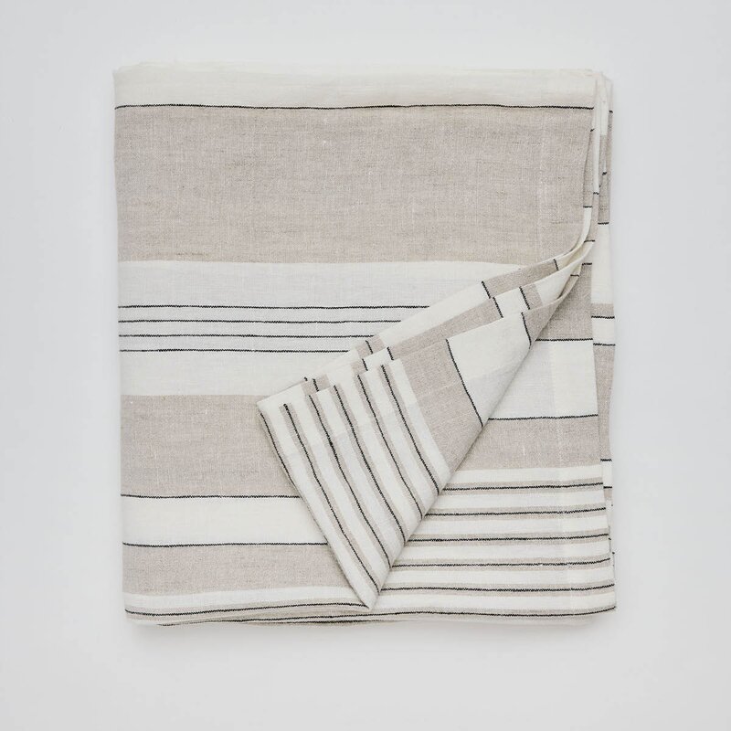 Tell Me More Noah duk 145x330 cm beige stripe