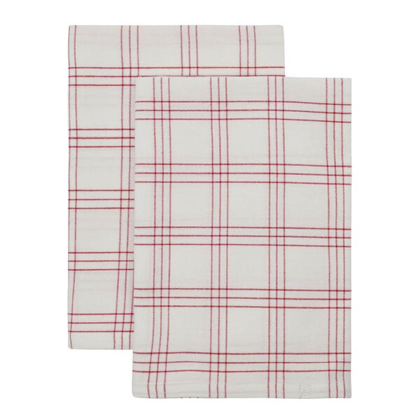 Nicolas Vahé Chef kjøkkenhåndkle 50x70 cm 2 stk rød/hvit