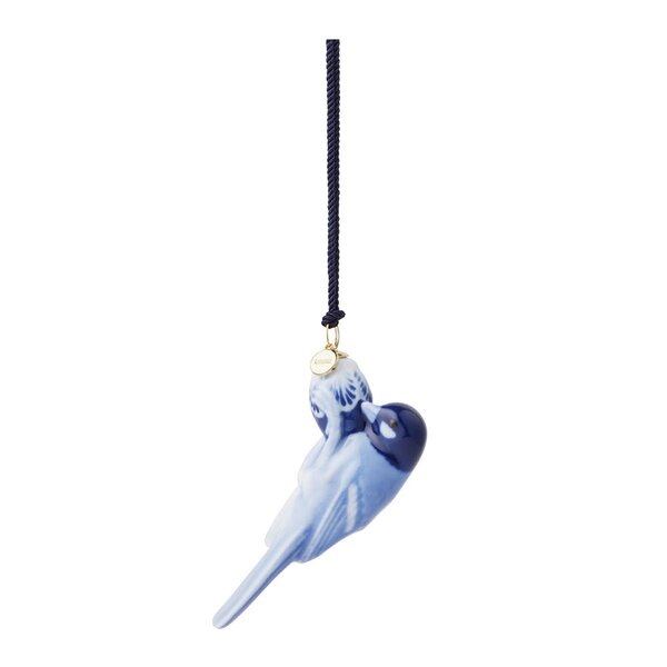 Royal Copenhagen Juleornament meis 8 cm blå