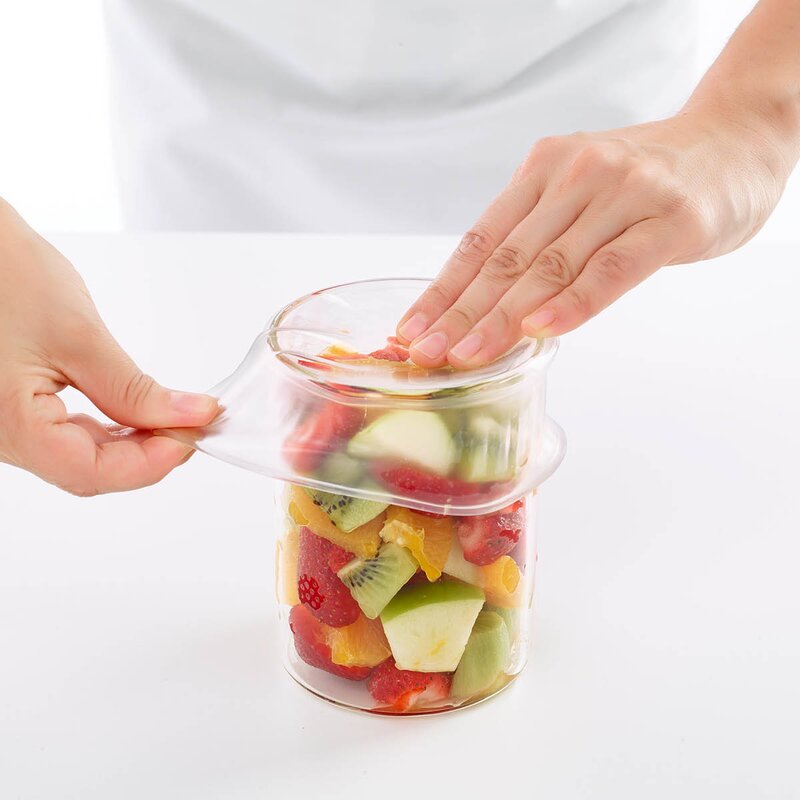 Lékué Gjenbrukbart stretchlokk sett 3 deler 11/15/20 cm klar