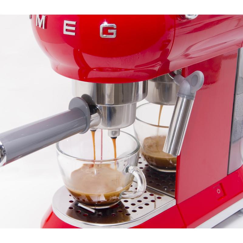 SMEG, espressomaskin ECF01 15 bar rød
