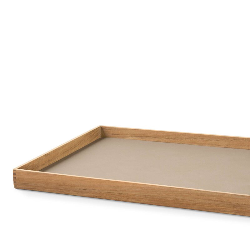 LIND DNA Even teak brett 27,9x35,9 cm nupo clay brown
