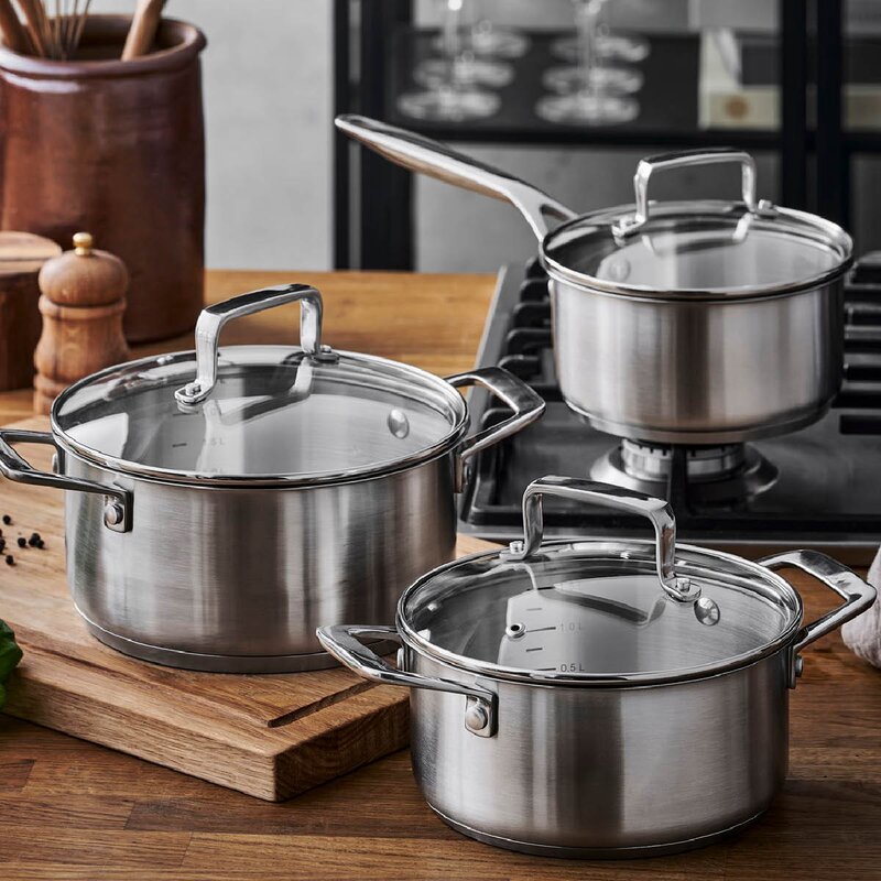 Pillivuyt Gourmet Douron kokkekniv 33 cm damaskusstål/eik