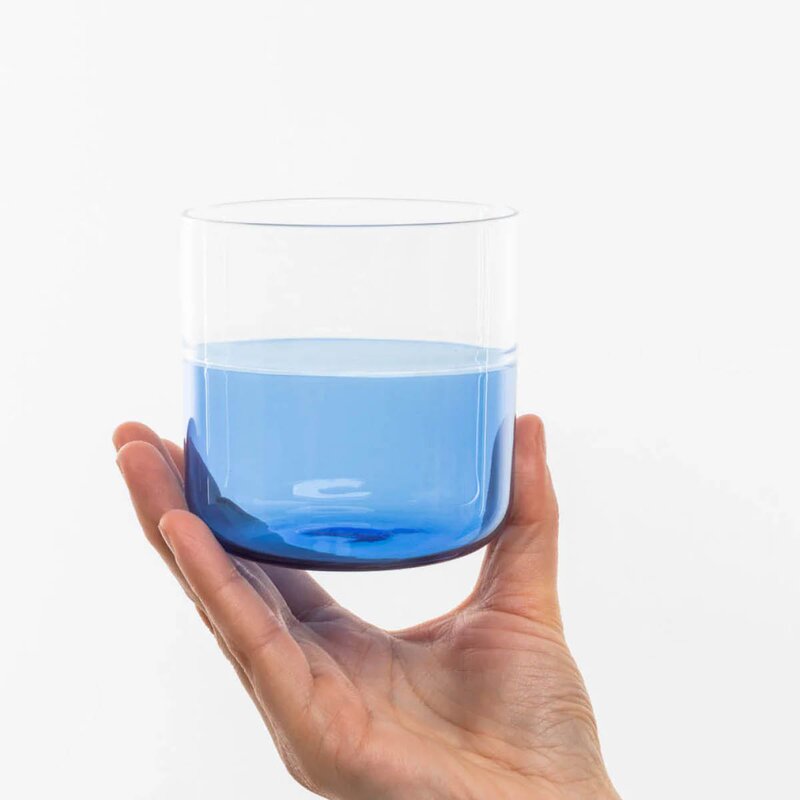 Tranquillo Rainbow glass 41 cl blå