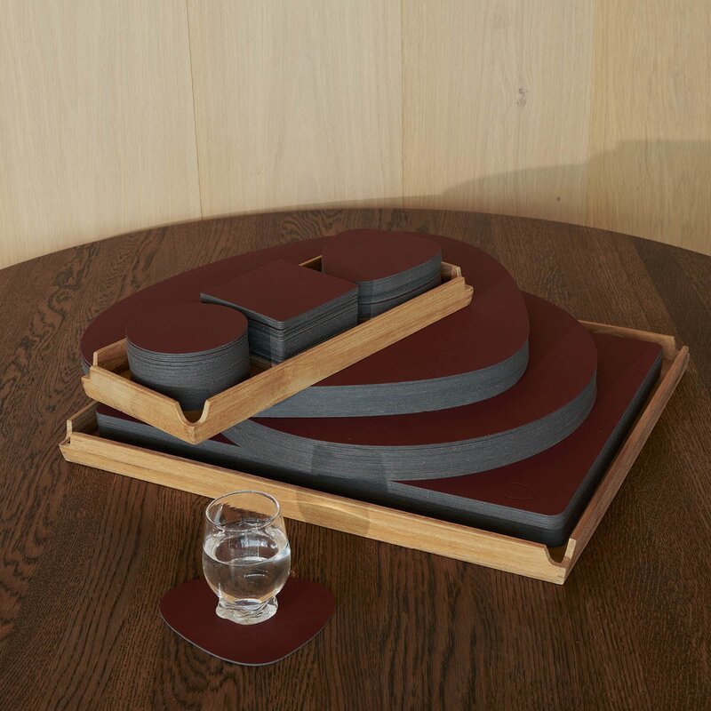 LIND DNA Nupo Circle bordbrikke 38 cm Burgundy