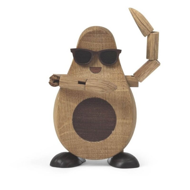 Spring Copenhagen Woodies Alfredo Avocado trefigur 9,5 cm eik