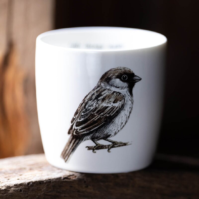 Sögne Home Moments of calm krus 30 cl fugl