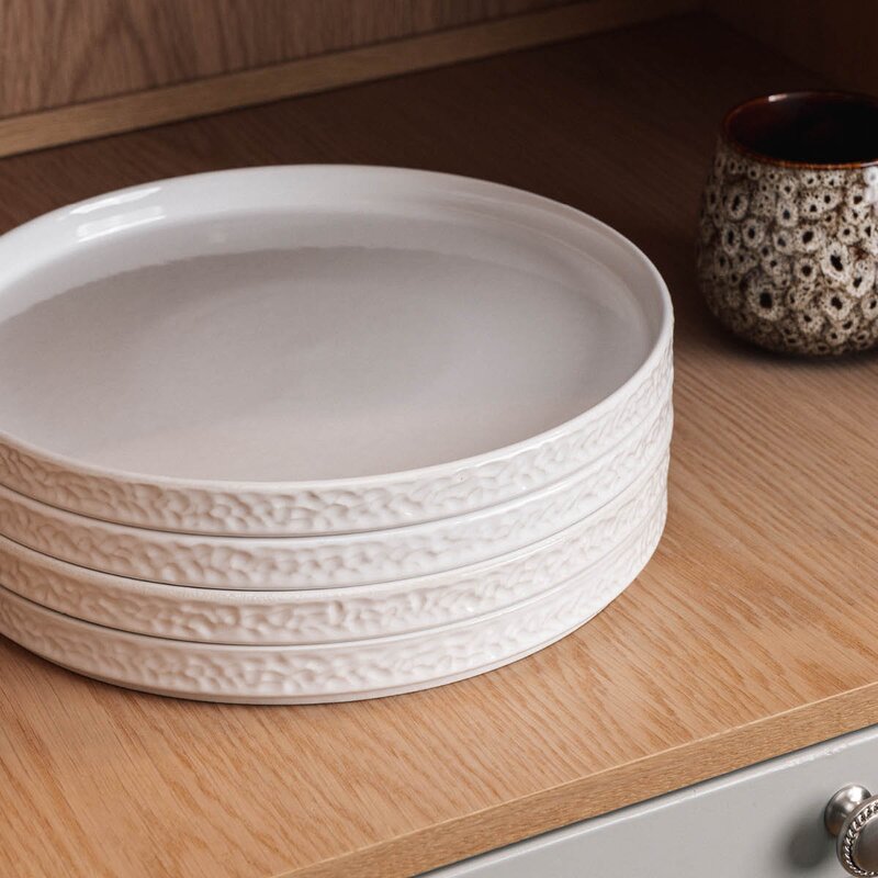 Vargen & Thor Servisen C tallerken 25 cm 4 stk hvit