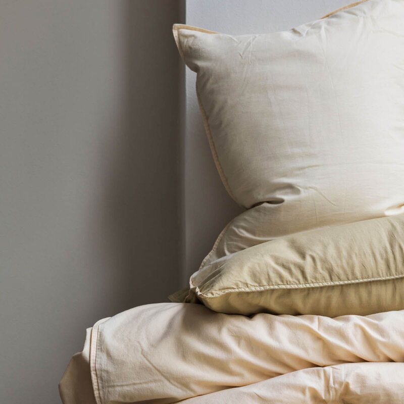 Midnatt Sorbetto putetrekk 50x70 cm 2 stk lysegul