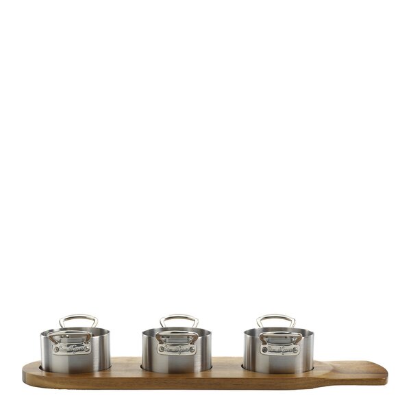 Samuel Groves Serveware minigrytesett 3 deler 9 cm stål