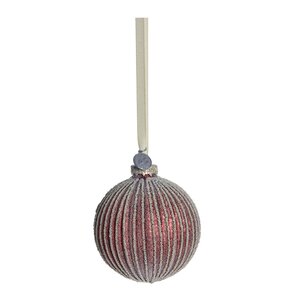 Lene Bjerre Norille juledekorasjon 8 cm mørkerød