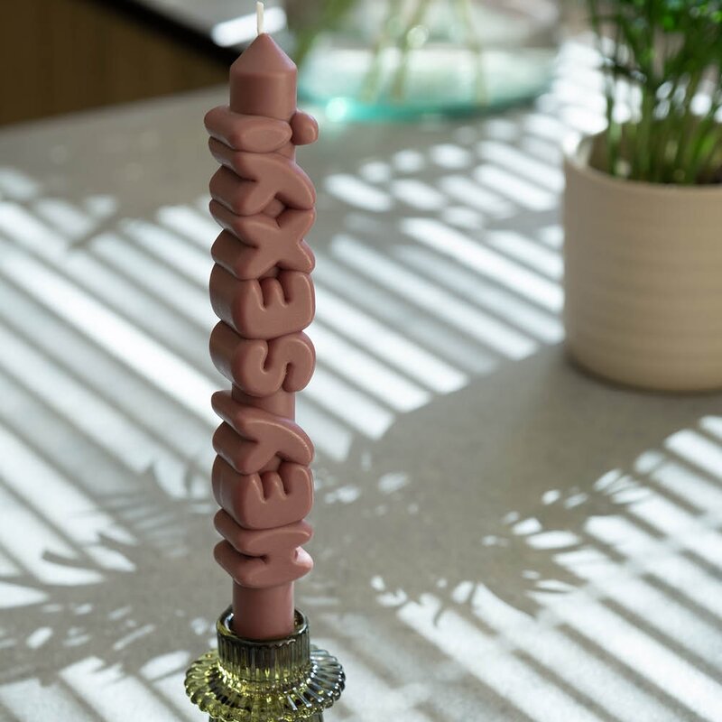 CandleHand 3D kronelys 23 cm HEY SEXY! mocha