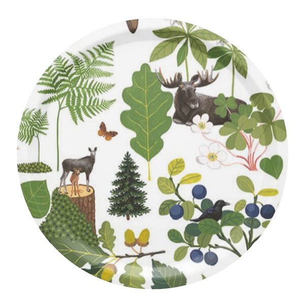 Arvidssons Textil Skogsliv brett 31 cm grønn