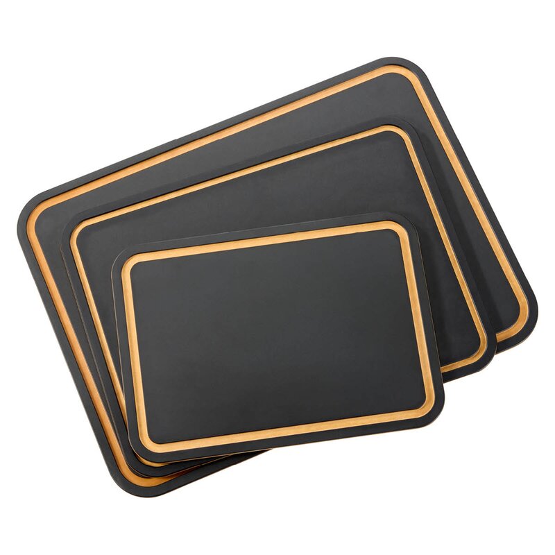 Dorre Sami skjærebrett i furu 37 cm svart