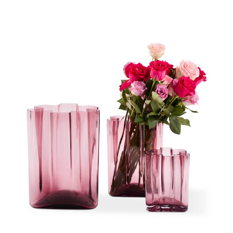 Pols Potten Hanari vase M 31,5 cm mørk lilla