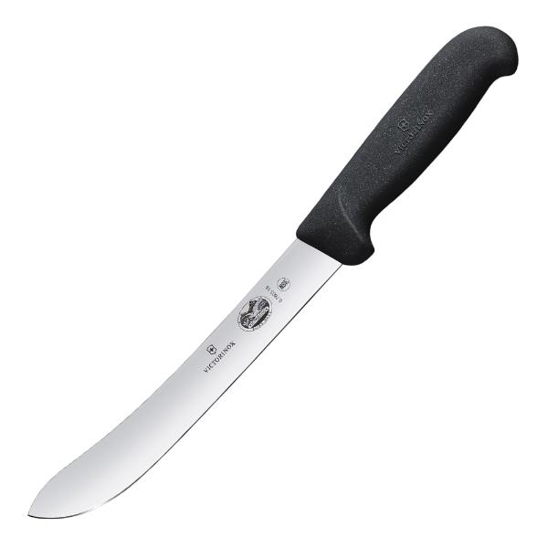 Victorinox Fibrox slaktekniv buet 18 cm svart