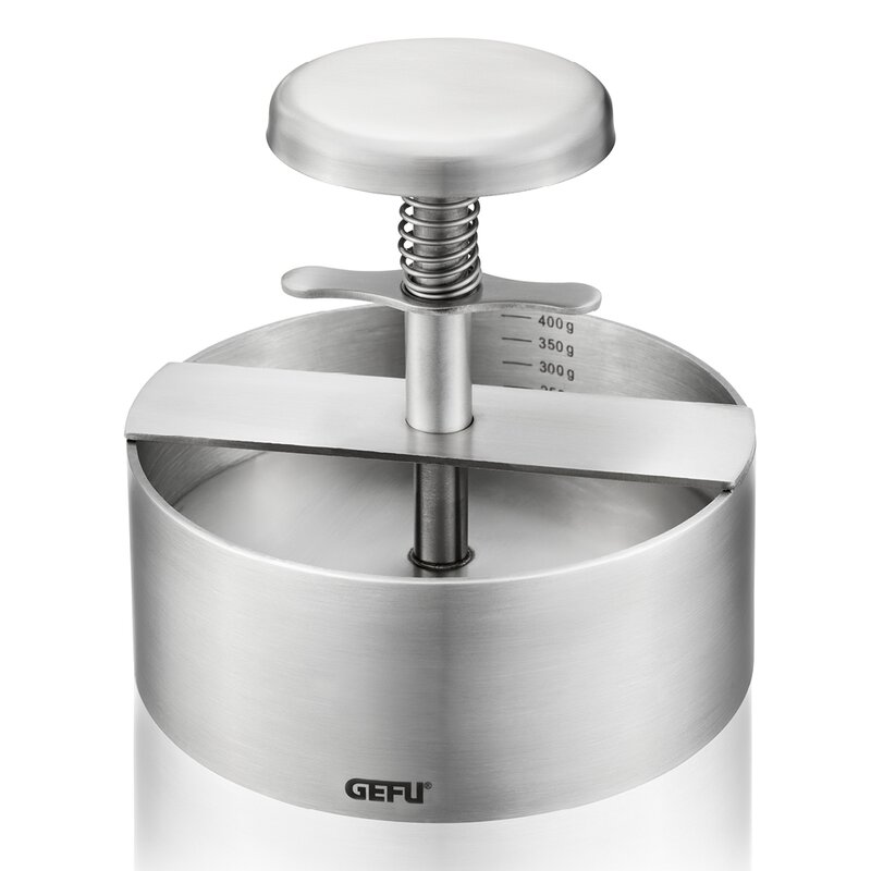 Gefu Patti hamburgerpresse 11,5 cm stål