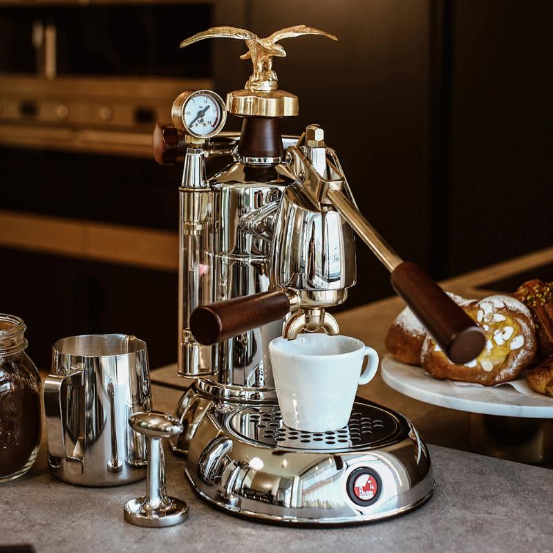 La Pavoni Lever espressomaskin 0,8L expo stål