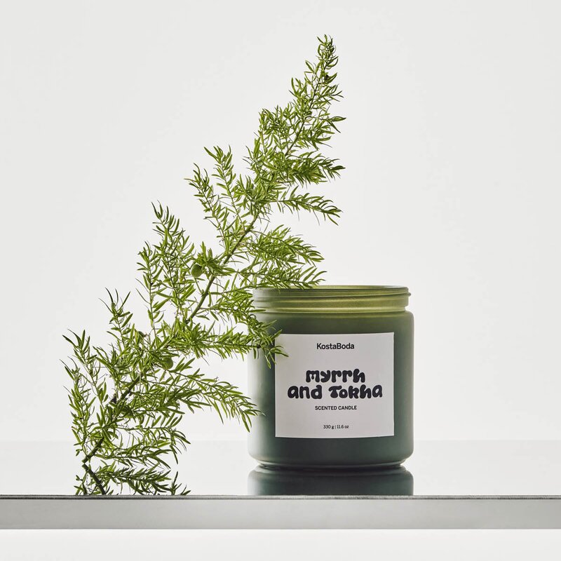 Kosta Boda Mind duftlys 10 cm Myrrh & Tokha