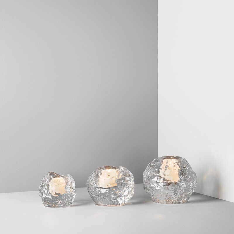 Kosta Boda Snowball lyslykt 3 stk