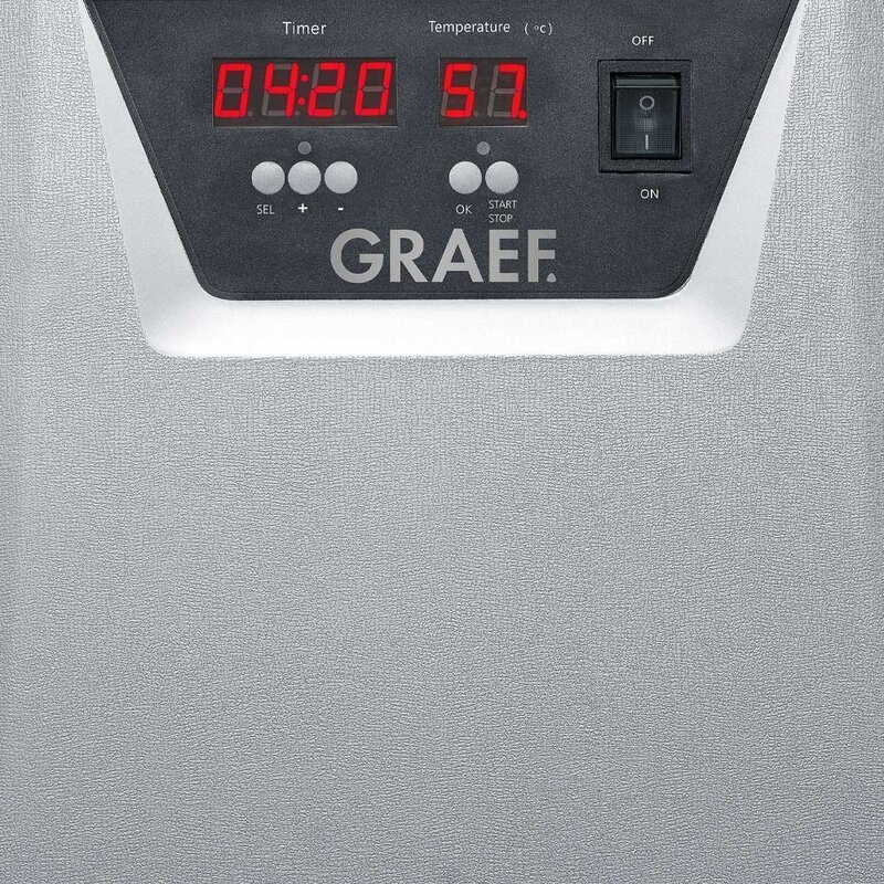 Graef Dehydrator DA510 10 plater stål/svart