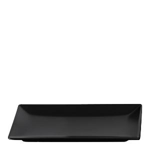 Aida Quadro tallerken 25x15 cm svart