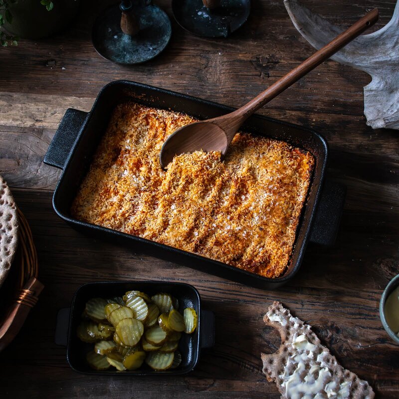 Satake Ildfast form porselen 37x22 cm svart