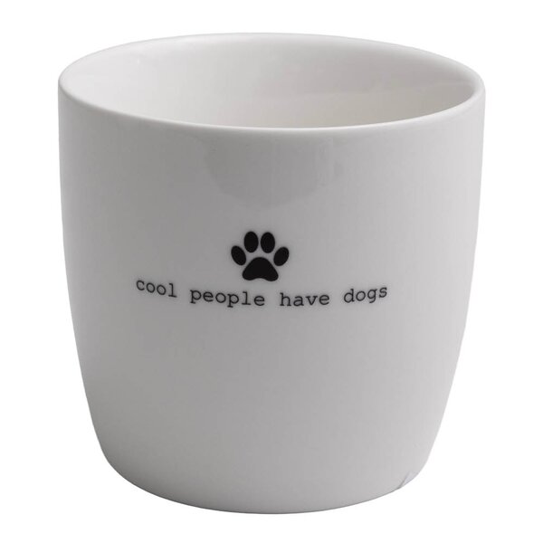 Sögne Home Krus Cool people have dogs 30 cl hvit