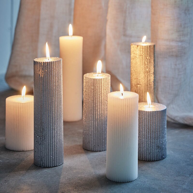 Lene Bjerre Lissia kubbelys 10 cm sølv