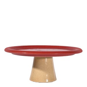 ByOn Porto kakefat 26,5x11 cm rød/beige