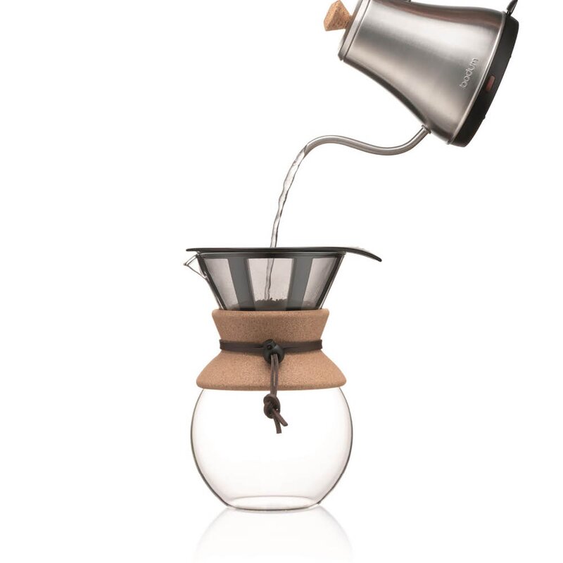 Bodum Pour Over kaffebrygger 1 L/8 kopper filter/kork