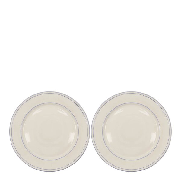 Nicolas Vahé Bistro middagstallerken 27 cm 2 stk blå/hvit