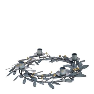 Lene Bjerre Mistlia adventsstake 34x7 cm antikk grå