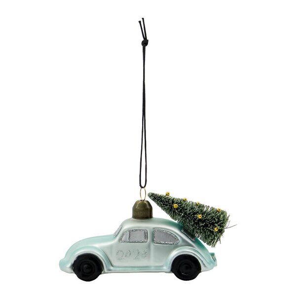 House Doctor Car julepynt 10,5 cm lyseblå
