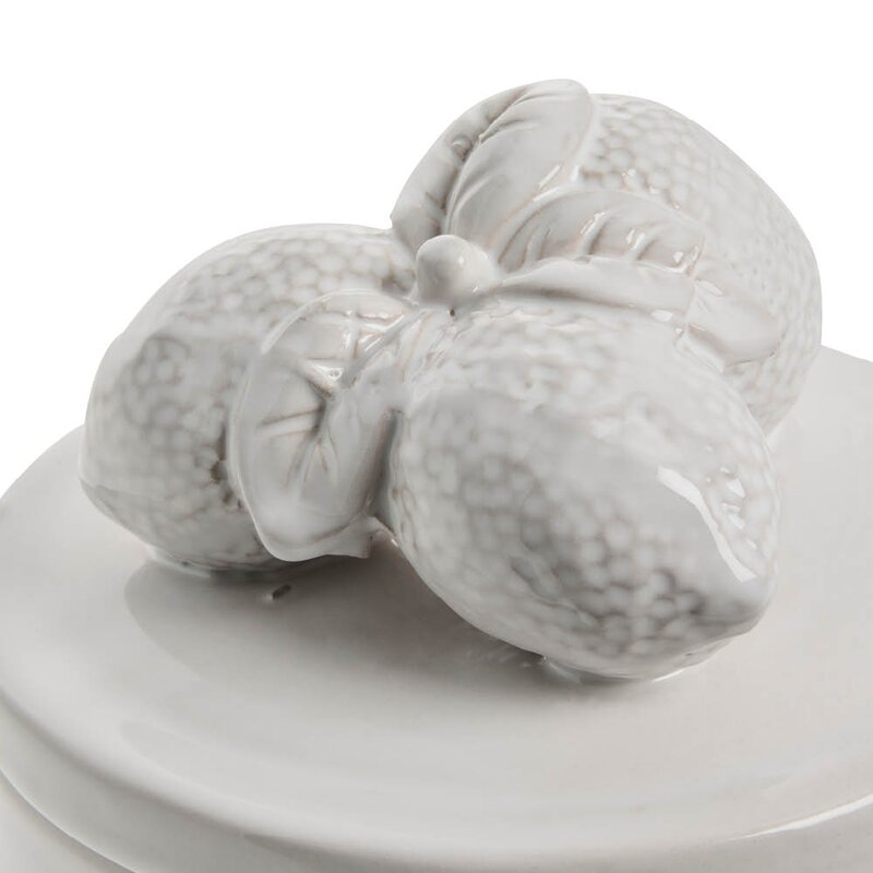 Lene Bjerre Limone krukke 14 cm hvit