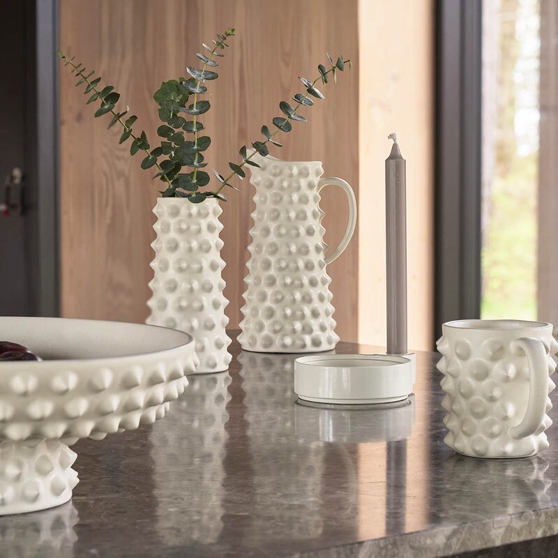 Villa Collection Vaest vase 9,7x20 cm offwhite