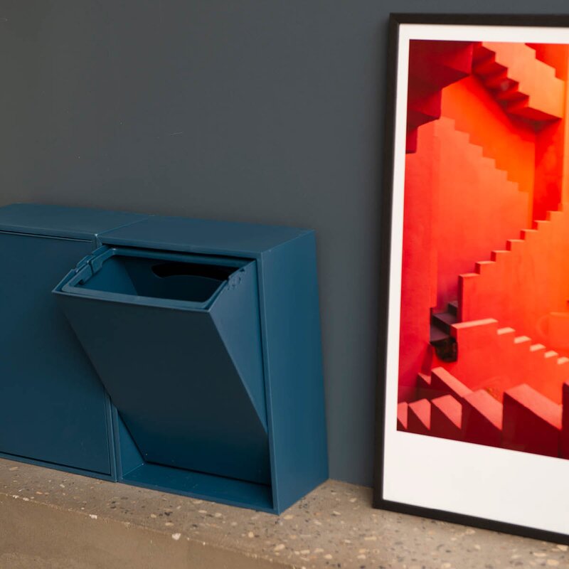 ReCollector Recycling kildesorteringsboks 30x15x40 cm Deep Dive Blue