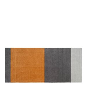 Tica Copenhagen Stripes horisontal gulvmatte 200x90 cm dijon/grey
