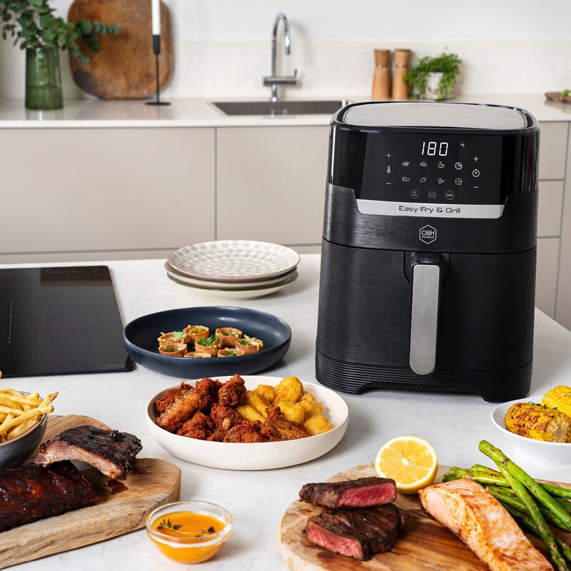 OBH Nordica Easy Fry Precision AG5058S0 airfryer 2-i-1 svart