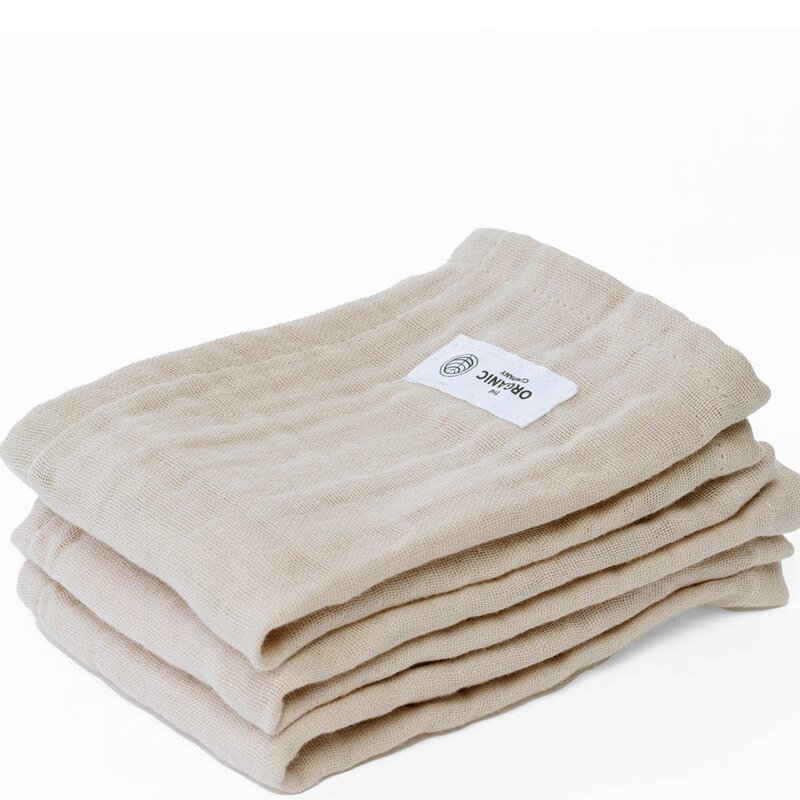 The Organic Company FINE vaskeklut 30x30 cm 3 stk stone