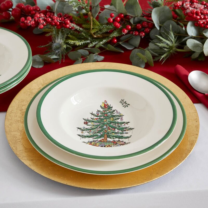 Spode Christmas Tree suppetallerken 23 cm