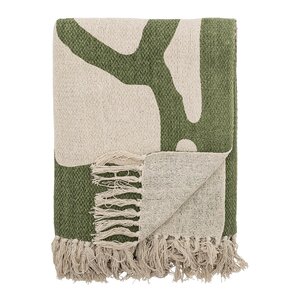 Bloomingville Pledd Dalmine 160x130 cm grønn