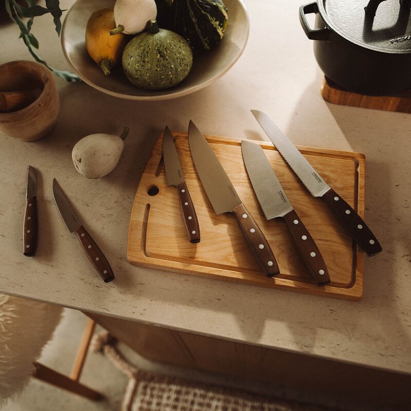 Fiskars Folken tomatkniv 12 cm tre/stål