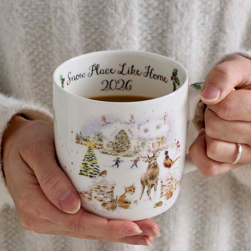 Royal Worcester Wrendale Designs krus 40 cl Snow Place Like Home