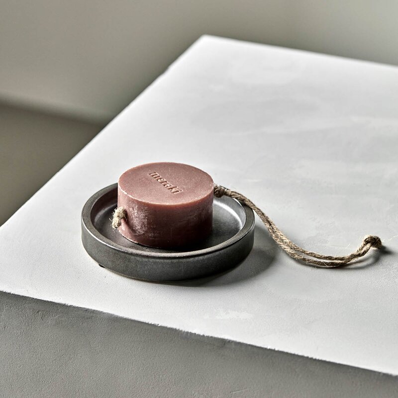 Meraki Datura såpeskål 12,5 cm mørk grå