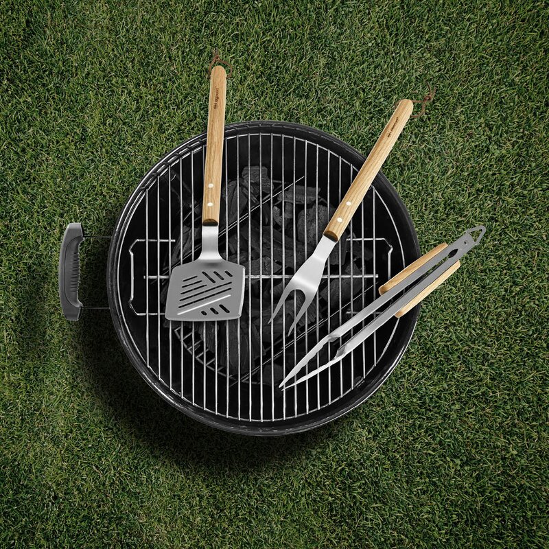 Legnoart Sturdry BBQ grillsett 3 deler eiketre