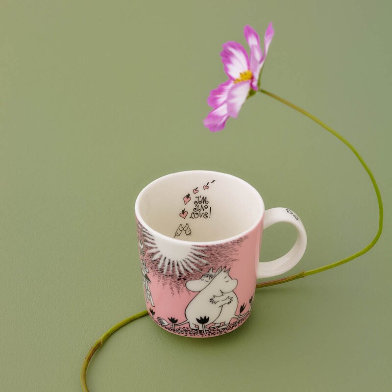 MoominArabia Mummikopp 30 cl Kjærlighet rosa 30-årsjubileumskopp