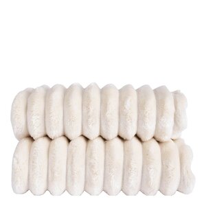 Sagaform Esther fleece pledd 130x170 cm off-white