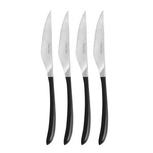 Robert Welch Contour Noir biffkniv 4 stk